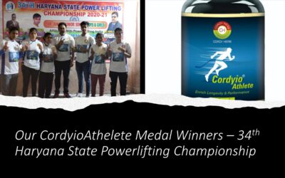 6 Cordio-Athlete champions win Medals at the 34th Haryana State Powerlifting Championship